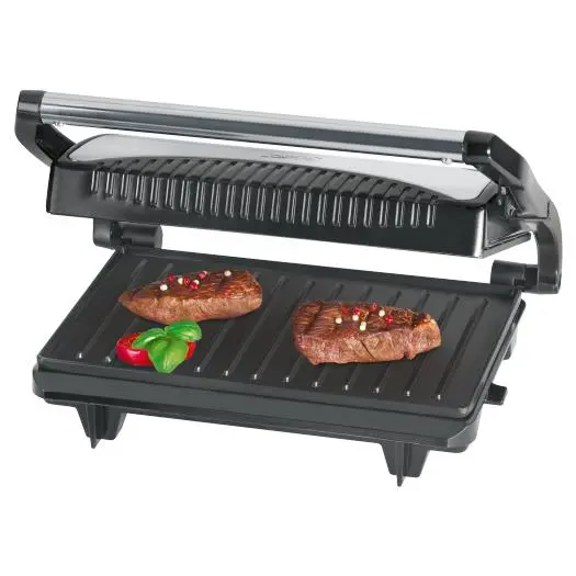 Clatronic MG 3519 Multigrill, 700 W, Inoxidable,Acero, Negro - 1