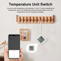 Sensor De Temperatura Y Humedad Bluetooth Con Pantalla LCD Cadena Control Remoto Por Tuya APP Y Voz Google Termómetro Higrómetro - details 6