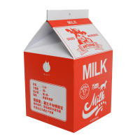 Waneka Casita de Cartón Caja de Leche para Gatos Rascador Refugio para Gato Ondulado Rascador Gato Carton Cama Rascador Protección de Muebles Almohadilla para Rascar - details 1
