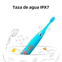 Cepillo De Dientes Eléctrico Para Niños Con Sonido Y Dibujos Animados Recargable Por USB Suave Impermeable Con Cabeza De Reemplazo - details 5