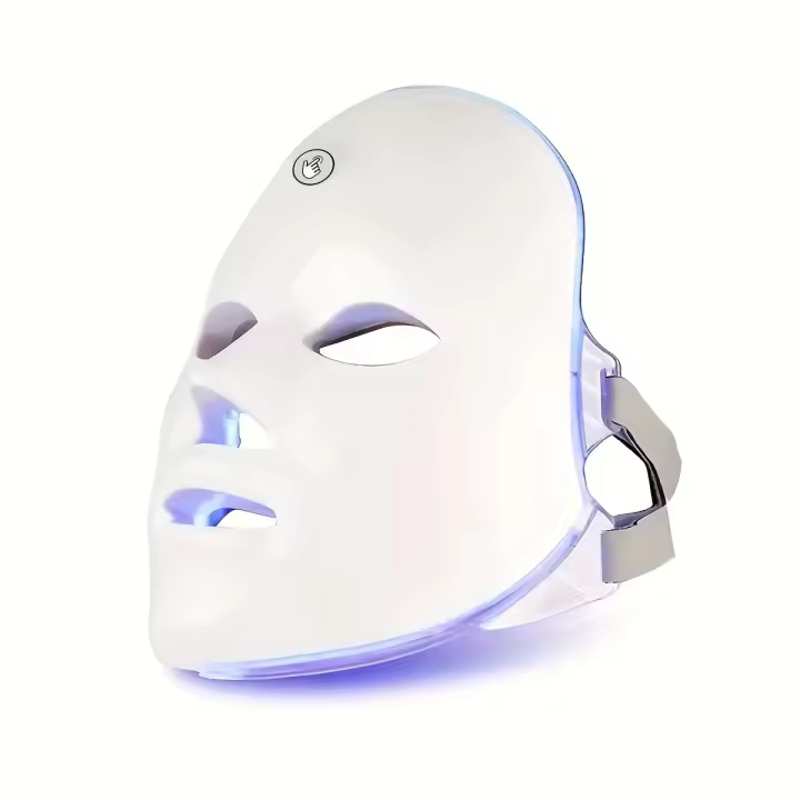 7 colores recargable máscara LED facial para el cuidado de la piel y el cuidado facial - Regalos navideños para mujeres - 1
