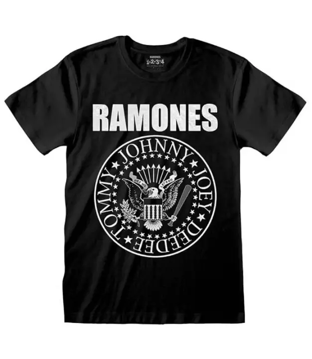 RAMONES Logo Clásico Camiseta Licencia Oficial Chico  Men Tee RATS01MB - 1