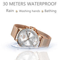 Reloj De Mujer LIGE Moda Ultrafino De Lujo Con Correa De Malla Cronógrafo Cuarzo Deportivo Casual Fecha Resistente Al Choque Manos Luminosas Agua Resistente - details 1