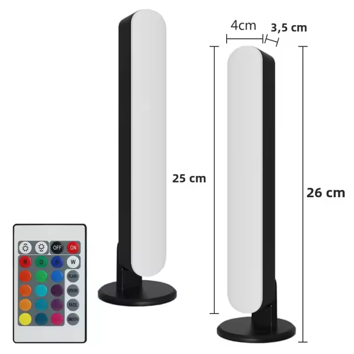 Barra De Luz LED De Decoración RGB Con Control Remoto Luz De Escritorio Para TV Juego Dormitorio Control Remoto Luz deStrip - 1