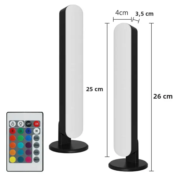 Barra De Luz LED De Decoración RGB Con Control Remoto Luz De Escritorio Para TV Juego Dormitorio Control Remoto Luz deStrip - 1