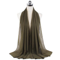 Nueva Elegante Bufanda De Mujer 2023 Modesta En Chiffón Sólido Tamaño Grande Abrazadora Para Cabeza Y Cuello Protección Solar Estilo Fashion - details 67