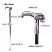 Bastón De Moda Con Cabeza De Calavera 93cm Elegante Decorativo Para Hombres Cosplay Con Punta De Goma Y Mango De Aleación De Aluminio - details 2