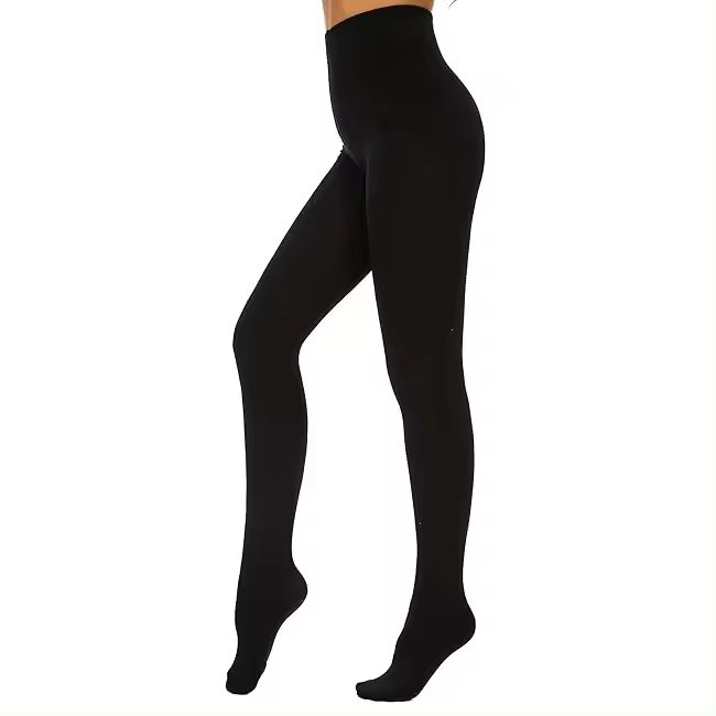 Geshop Medias Térmicas de Invierno para Mujer, 600D, Súper Elásticas, Talla Grande Versátil, Color Negro - 1