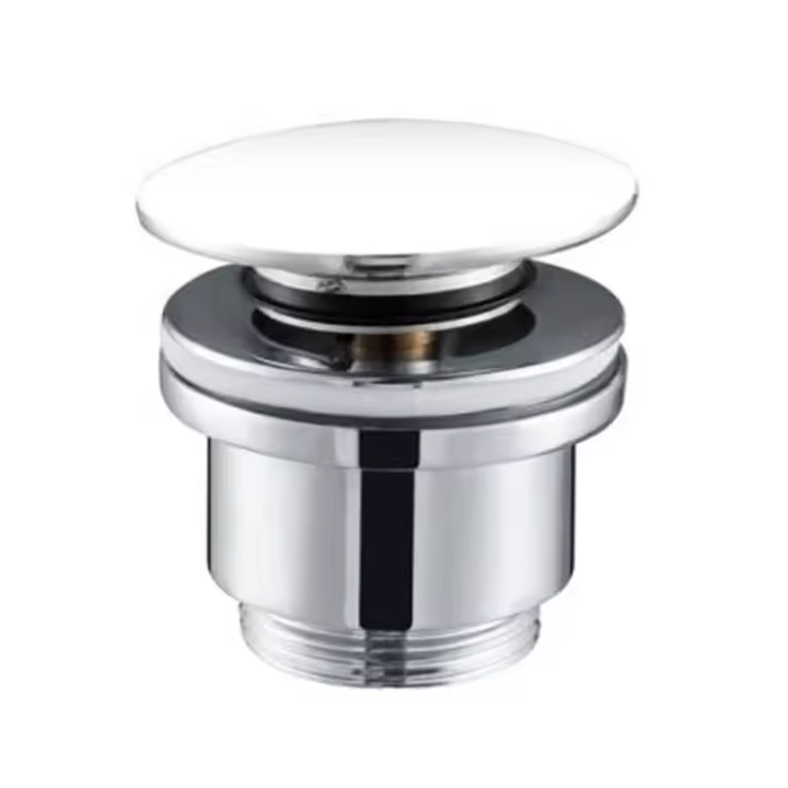Imex VCC003 válvula de desagüe circular moderna para lavabos y bidés acabado blanco brillo - 1