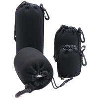 Bolsa De Lente De Cámara Neopreno Impermeable Suave Tamaños S M L XL Estilo Cremallera Universal Material Nylon - details 1