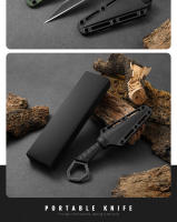 Cuchillo De Cuello Mini Halter De Alta Calidad Resistente a La Corrosión Cuchillo Táctico Portátil Para Exteriores Con Funda Amazon Nuevo - details 11