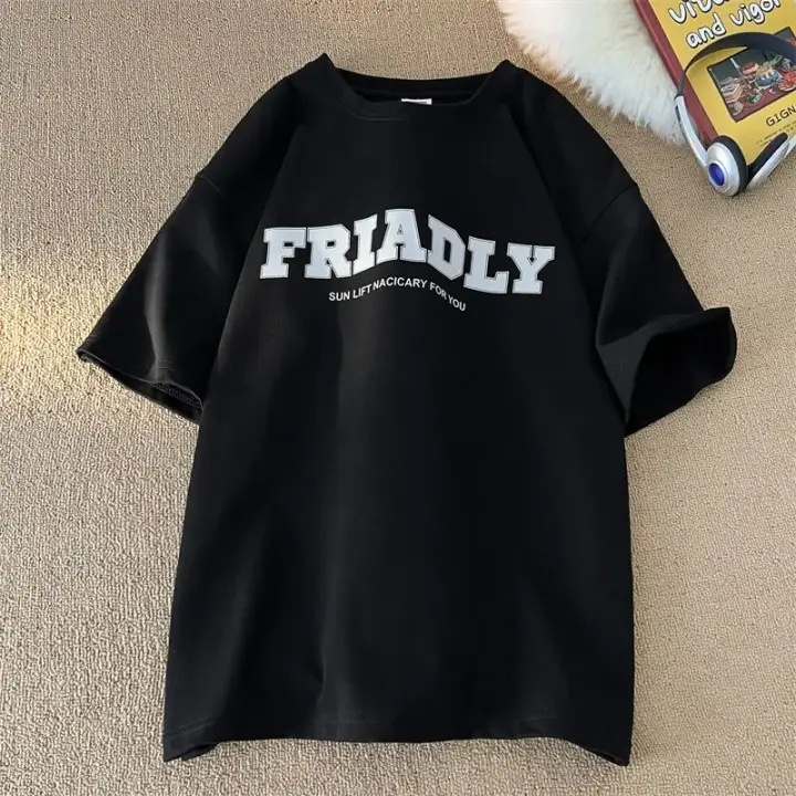 Camiseta De Verano Para Hombre Estampada Coreana Simple Y2K Cuello Redondo Manga Corta Transpirable Ligera Secado Rápido Protección Solar Sostenible Sin Capucha Talla Regular - 1