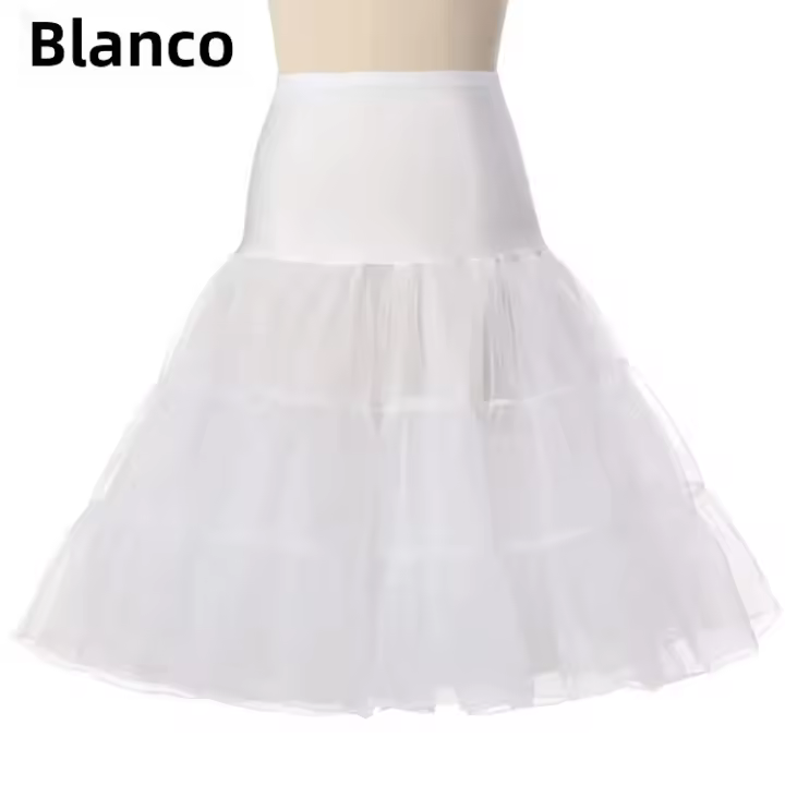 Free Short Organza Petticoat Crinoline Para Vestidos De Boda Vintage Y Rockabilly underneath El Tutú De Halloween Material Lycra Origin Mainland China - 1