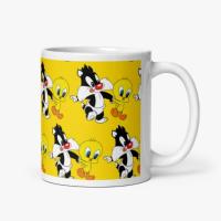 Taza Cerámica Silvestre y Piolin Bebés Looney Tunes Stamina - details 0