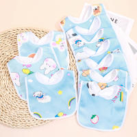 Paquete Aleatorio De 5/8/10 Toallas De Algodón Para Bebés Babadores Antisaliva Con Dibujos Infantiles Impermeables Accesorios Para Niños Y Niñas De 0 a 36 Meses - details 1