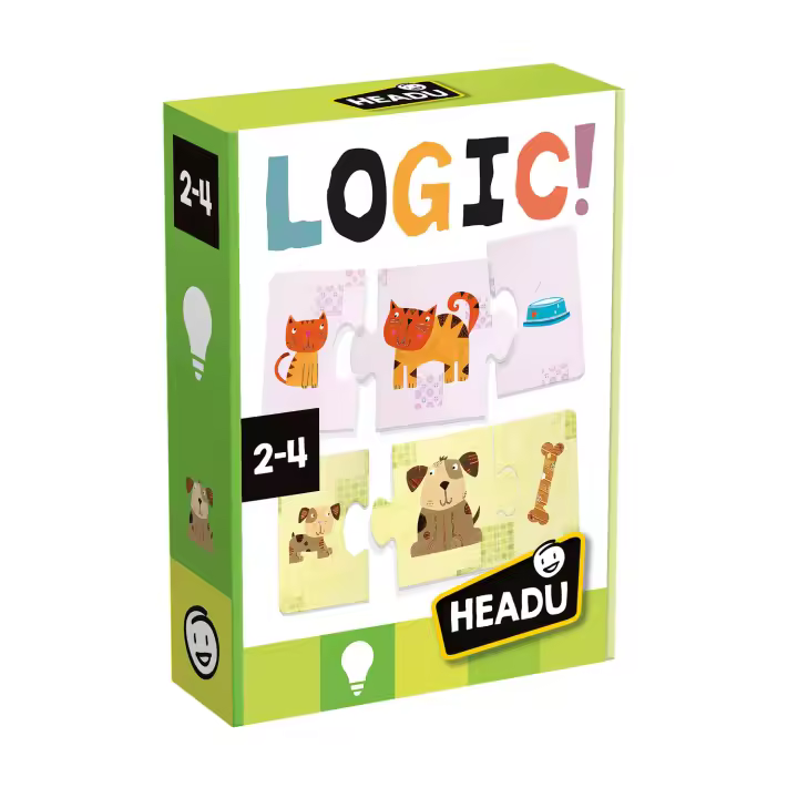 Headu - Logic  Juegos para niños de 2 años  a 4  Juegos educativos niños 2 años a 4  Domino infantil 36 piezas  Juegos infantiles  Regalo niño 2 años a 4 - 1