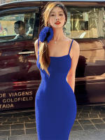 Vestido Largo Bodycon Negro Dulzura Para Mujer Verano 2025 Fiesta Club Noche Callejera Playa Basic High Street Sin Mangas Cuello Cuadrado Sin Decoración Polyester Spandex - details 12