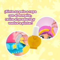Pinypon - Pop & Make Up Muñeca y maquillaje Figura de 17 cm para Maquillar, Decora sus Uñas o Cara con Pegatinas Famosa (PNY70000) - details 5