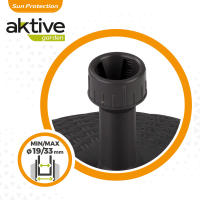 Base para sombrilla circular antracita 19-33 mm Aktive - details 3
