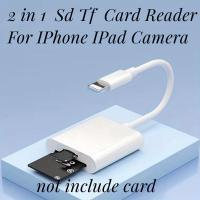 Lector De Tarjeta De Memoria Para iPhone Adaptador SD TF a 8Pin Lector De Cámara OTG Cable De Datos Compatible Con iPhone 14 13 12 - details 9