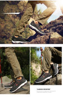 Zapatos De Senderismo Para Hombre Impermeables De Cuero Y PU Resistente Al Desgaste Para Trekking Caminar Caza Tácticos Sneakers De Exterior - details 8
