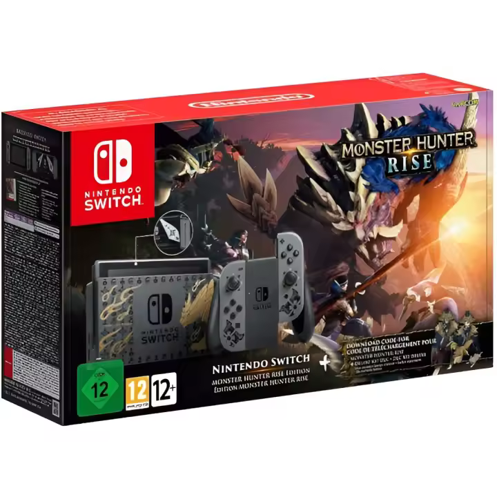Consola Nintendo Switch Edición Especial Monster Hunter Rise - Nuevo Precintado - 1