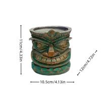 Vaso De Resina Decorativo Con Boca Grande Estilo Totem Divertido Origen China Ornamento De Flor Para Jardín Y Patio - details 1