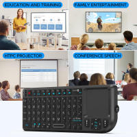 Mini Teclado Inalámbrico A8 Control Remoto 2.4G Con Retroiluminación De 7 Colores Para Android TV Box Ratón Aire Touchpad Compatible Con Portugués Arabe Ruso - details 1