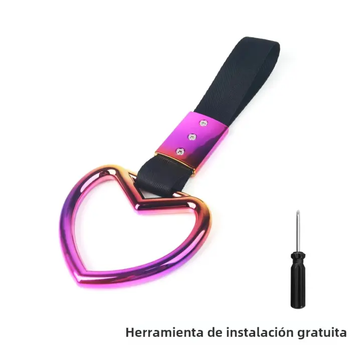 Correa De Remolque Colorida Para Coche Anillo De Mano JDM Correa De Mano Para Autobús Y Tren Accesorios De Automóvil Estilo Desviación - 1