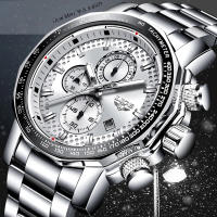 Reloj De Hombre LIGE Lujo Acero Inoxidable Deportivo Militar Resistente Al Agua Grande Cuarzo Reloj De Pulsera Moda Casual Con Segundero Luz Táctica Resistente Al Choque Manos Luminosas Fecha Completa - details 0