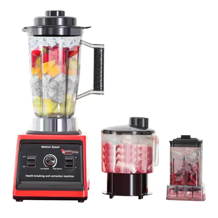 Multifunción 3 en 1 máquina de trituración de pared con 15 niveles de ajuste de velocidad variable, 38000 RPM, adecuado para frutas y verduras, carne, cereales y mezcla - 1