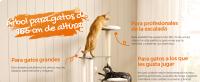 FEANDREA Árbol para Gatos, Torre Moderna de Gatos 165 cm, 5 Postes para Arañar, Cojines Lavables y Desmontables, Plataforma, Cueva, Muebles de Interior para Gatos, Greige/Marrón Rústico - details 0