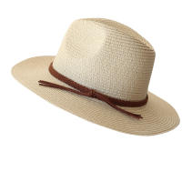 Sombrero De Paja Panamá Ancho Para Hombres Y Mujeres Protección Solar Verano Playa Sombrero De Paja UPF Con Protección UV - details 12