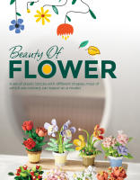 Bloques De Construcción De Flores Eteriores En Estilo 12 Juguetes De Montaje Para Niños Modelo De Decoración De Potted Plantas - details 0