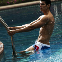 Shorts De Baño Para Hombres Con Bolsillo Traje Deportivo Sexy Moda De Verano Bikini De Natación Trunks De Playa De Alta Calidad - details 2