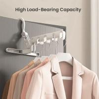 Estante De Secado De Ropa Plegable Con Cinco Agujeros Portátil Para Viajes Uso Doméstico Hoteles Dormitorios Con Gancho Universal - details 8