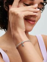 Pandora - Charm Colgante Rosa en Flor-Plata de Lei - details 1
