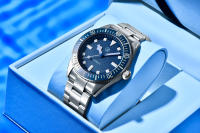 Reloj De Pulsera Mecánico Para Hombres Timi Diving 2025 Reloj De Lujo Automático Resistente Al Agua Con Bisel De Cerámica Cristal De Zafiro AR - details 4