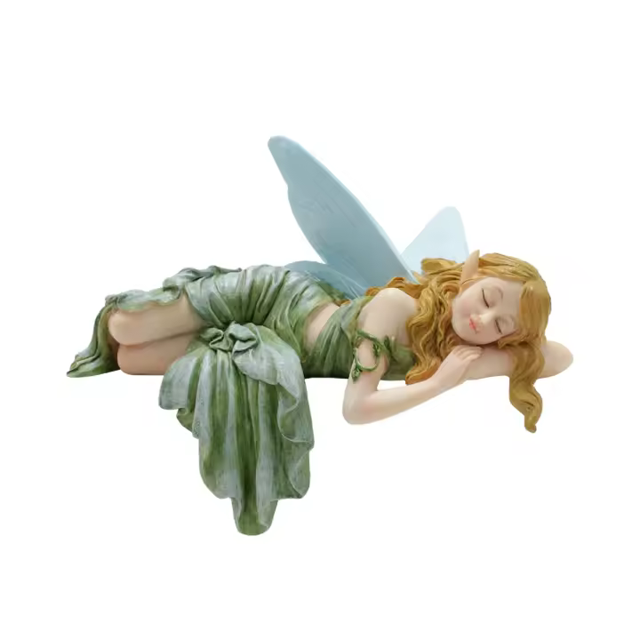 Estatua De Ángel Del Arte 1PC Decoración Para Jardín Soñado Regalo Perfecto Para San Valentín Material De Resina Tamaño Único - 1