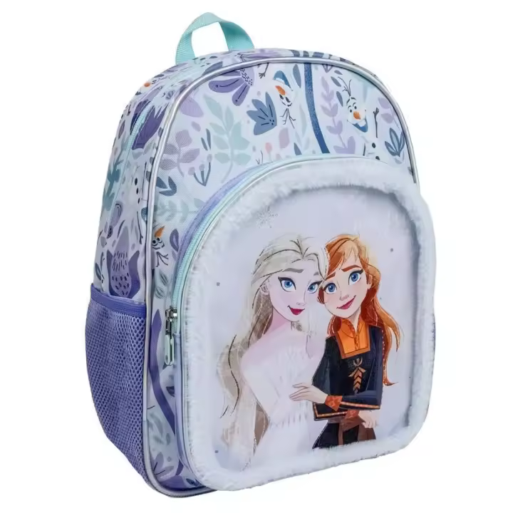 Mochila Frozen Disney 38cm. Mochila ergonómica con amplio espacio. Diseño resistente y versátil para llevar tus pertenencias con estilo. - 1