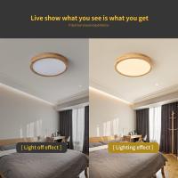 Plafón LED de Madera, 20W, Luz Blanca Neutra, Para Sala, Cocina, Oficina, Habitación Infantil - details 0