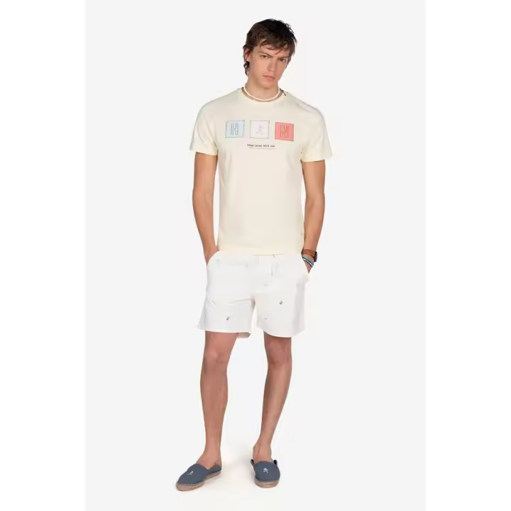 Harper & Neyer camiseta hombre manga corta con estilo actual. Ideal para un look fresco, cómodo y con clase M103 - 1