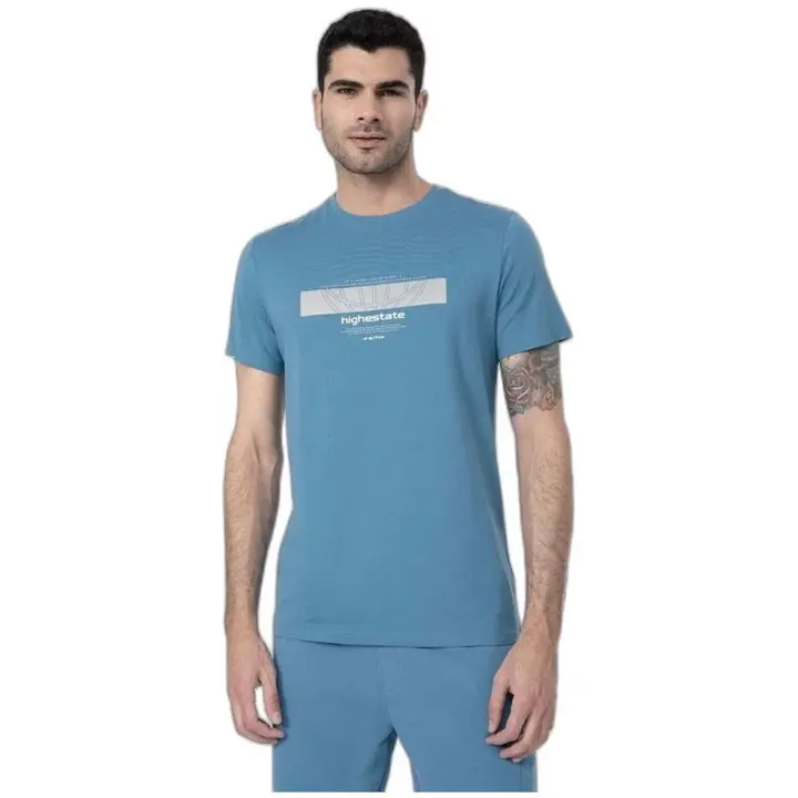 Camiseta de Manga Corta 4F  para unisex en color azul - 1