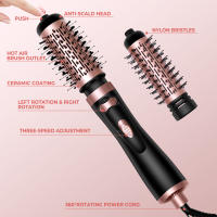 Peine Secador De Pelo Eléctrico Rotativo 3 En 1 Estilo De Aire Caliente Rizador De Cabello Con Función Anti-derretimiento Para Adultos Uso Universal De Voltaje - details 4