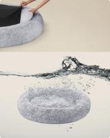 Cama de Perros y Gatos en Felpa Suave, Sofá para Mascotas con Cojín Extraíble y Lavable, Color Gris Ombré - details 10