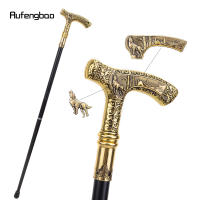 Bastón De Moda Elegante Con Patrón De Lobo 90cm Punta De Goma Material De Eje Acero Manija Decorativa Para Fiesta Y Cosplay - details 3