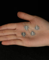 10pcs Cruz De Jerusalén Para Rosario Conector Medieval Religioso De Metal Aleación De Zinc Para Accesorios De Joyería DIY - details 2