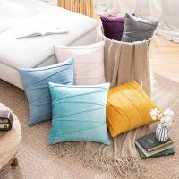 Funda De Cojín Decorativa De Seda Suave Para Sofa Various Colores 30x50 45x45cm 50x50cm Para Sala De Estar Adultos Lavable - details 1