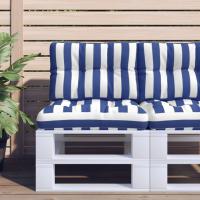 vidaXL Cojín para palés tela 60x40x12 cm en color Multicolor/Beige/Verde y más | acolchados duraderos para sofás de jardín terraza exterior - details 7