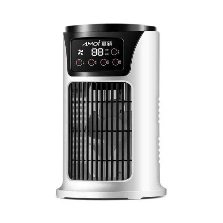 Ventilador USB Portátil con Humidificador 6 Velocidades - Mini Aire Acondicionado de Escritorio para Oficina/Dormitorio, 300ml Niebla Fría, 18W Bajo Consumo y Silencioso - 1